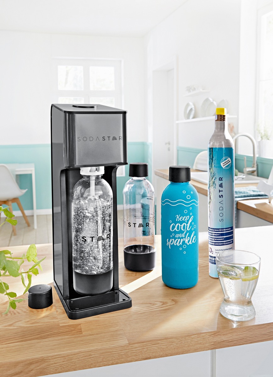 ALDI SÜD erfrischt nachhaltig mit dem SODASTAR Wassersprudler und